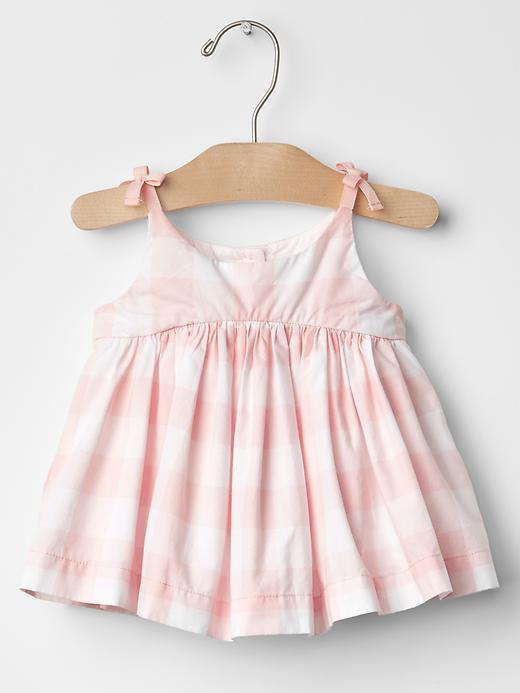 Gap Bow Strap Gingham Top - White