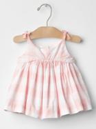 Gap Bow Strap Gingham Top - White