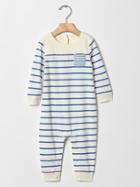 Gap Organic Stripe Pocket One Piece - Blue Stripe