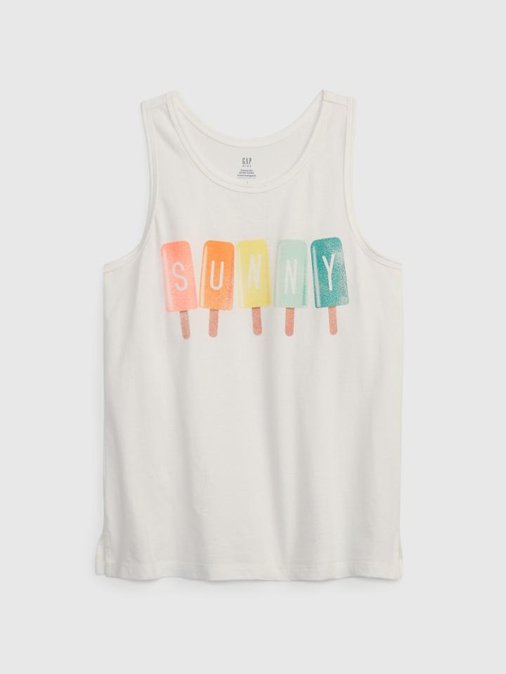 Kids 100% Organic Cotton Graphic Tank Top