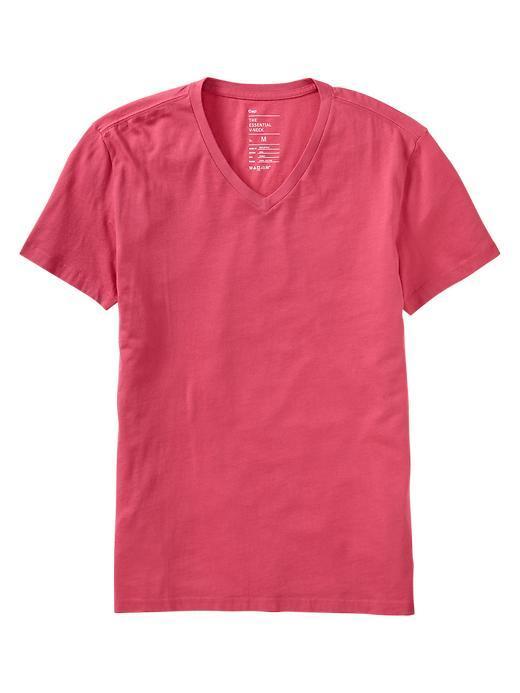 Gap Essential V Neck T - Winter Berry