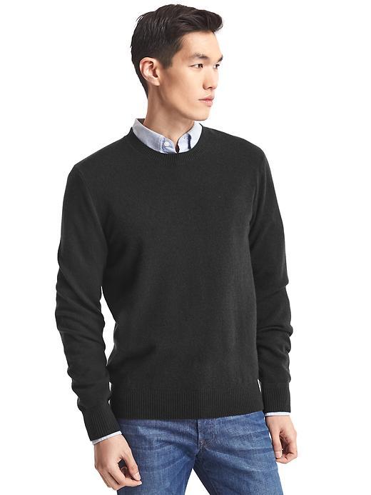 Gap Men Cashmere Crew Sweater - Black