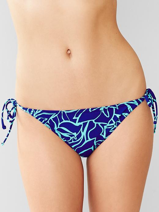 Gap Printed String Bikini - Powerful Blue