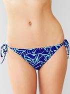 Gap Printed String Bikini - Powerful Blue