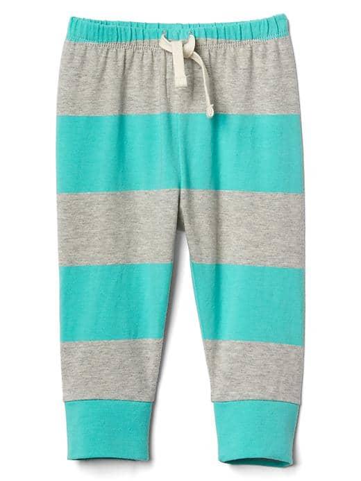 Gap Print Stretch Jersey Pants - Green