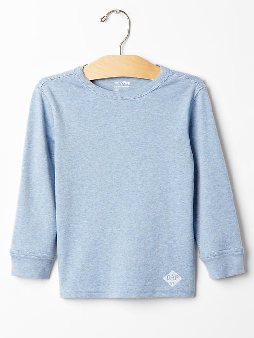 Gap Logo Sueded Tee - Blue Heather