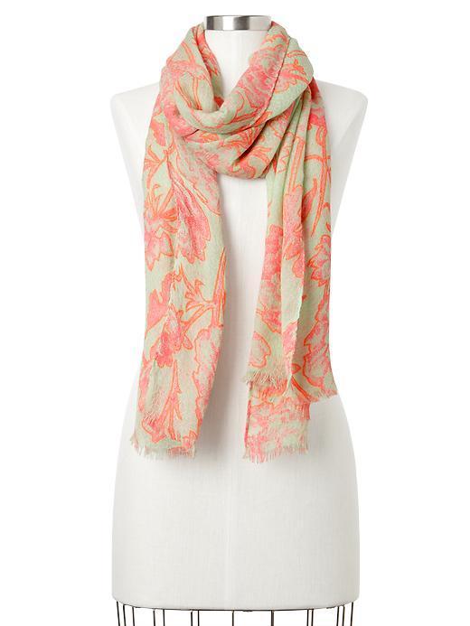 Gap Large Floral Scarf - Coral & Quince Floral