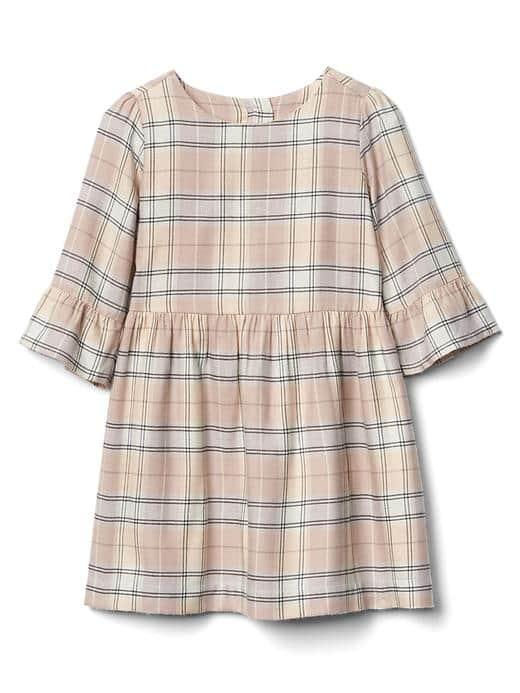 Gap Plaid Bell Sleeve Dress - Plaid