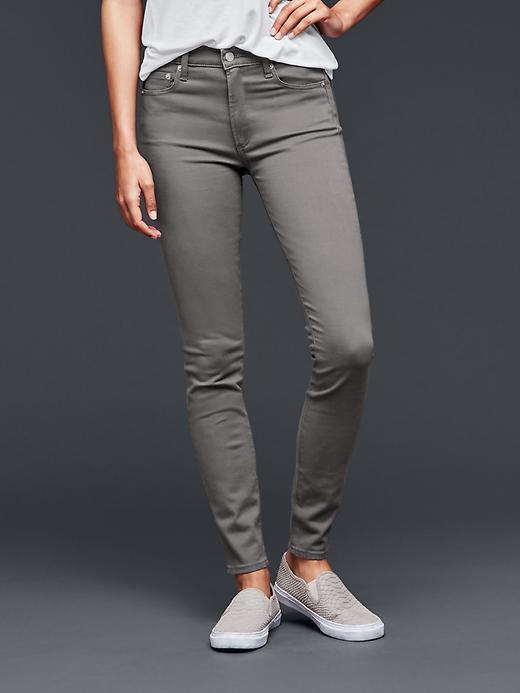 Gap Women 1969 Sateen High Rise True Skinny Jeans - Shark Fin