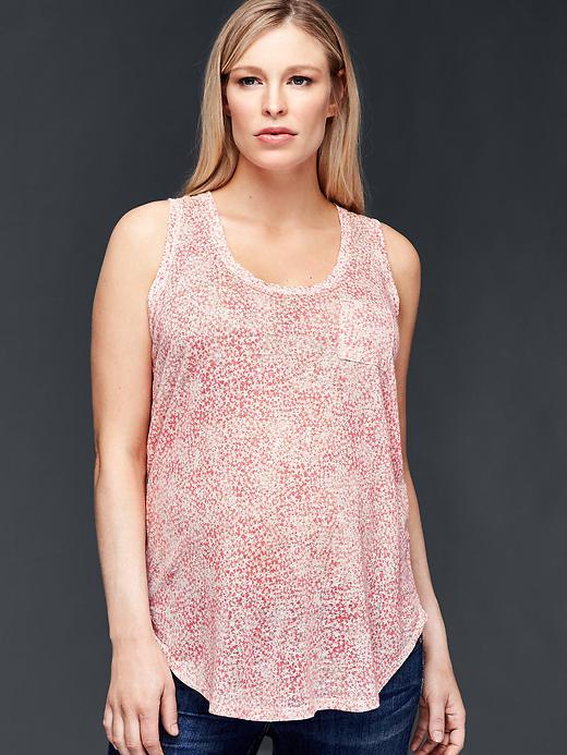 Gap Starry Linen Tank - Belle Pink