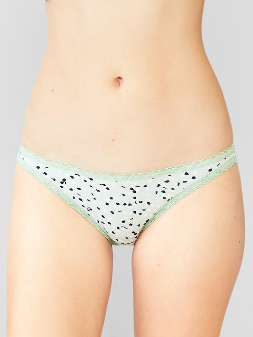 Gap Women Skinny Bikini - Splatter Dots Opal