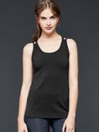 Gap Women Gapfit Interlace Back Tank - True Black