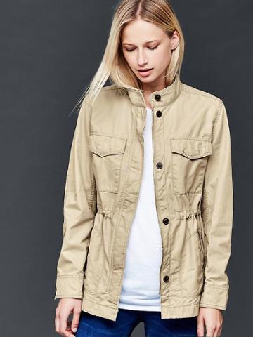 Gap Women Utility Jacket - Oak