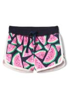 Gap Print Terry Dolphin Shorts - Watermelon