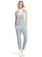 Gap Women 1969 Slouchy Railroad Stripe Crop Overalls - Railroad Stripe