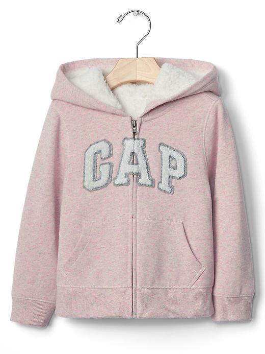 Gap Cozy Nepped Zip Hoodie - Hthr Talc B1029
