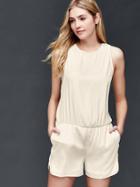 Gap Women Tank Romper - Off White