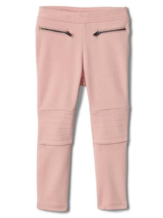 Gap Ponte Moto Leggings - Pink Standard