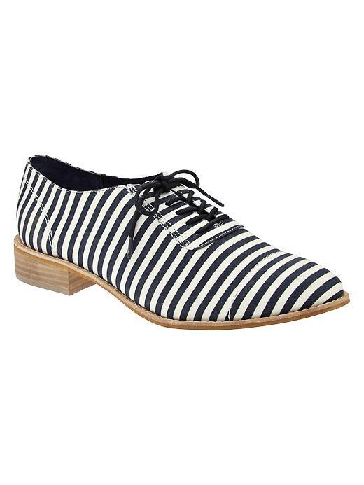 Gap Printed Canvas Oxfords - Navy Stripe