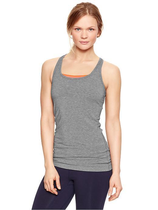 Gap Gapfit Breathe Heathered Tank - Heather Gray