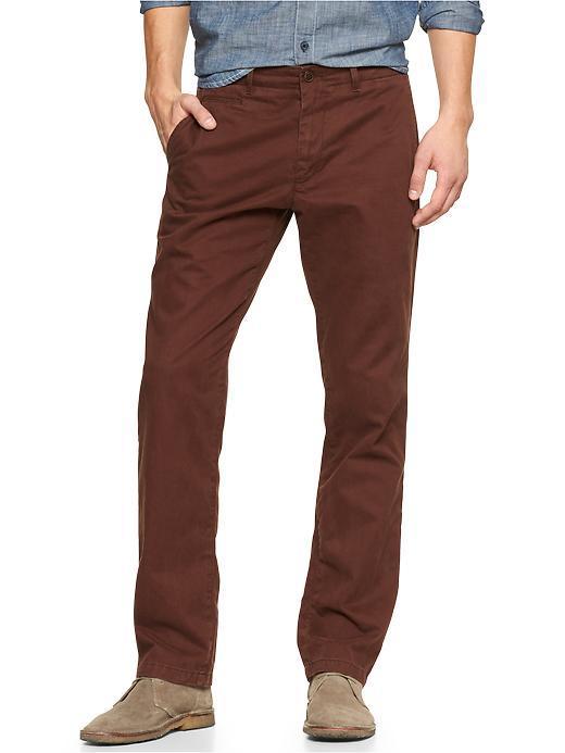 Gap Lived In Straight Khaki - Cherrywood
