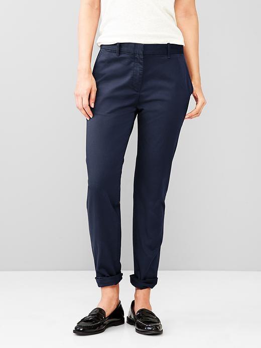 Gap Women Broken In Straight Khakis - New Classic Navy