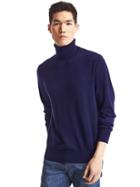 Gap Men Merino Wool Turtlenck Sweater - Navy