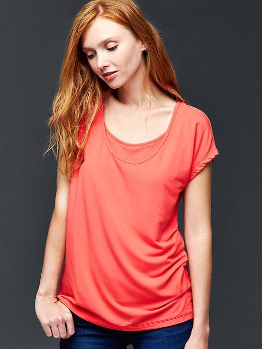 Gap Scoop Neck Nursing Top - Holly Berry