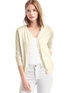 Gap Women Pointelle Trim Cardigan - Off White