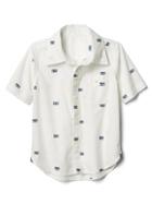 Gap Boombox Short Sleeve Shirt - Off White