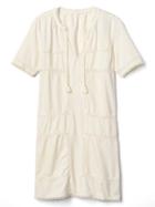 Gap Women Lace Tassel Shift Dress - Snow Cap