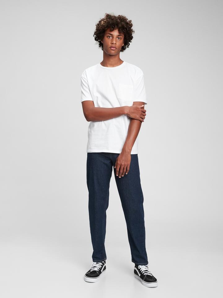 Teen Skinny Relaxed Taper Jeans With Washwell
