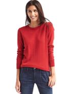 Gap Women Merino Wool Sweater - Red
