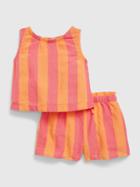 Toddler Linen-cotton Two-piece Outfit Set