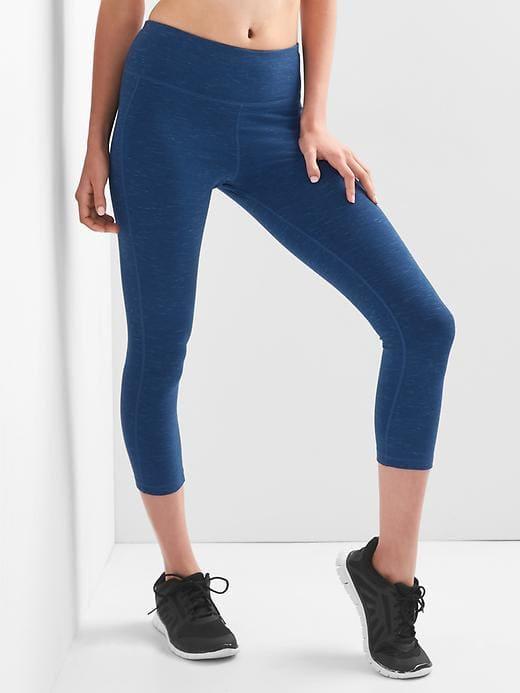 Gap Gapfit Gfast Performance Cotton Capris - Blue Heather