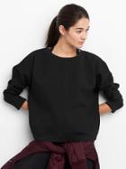 Gap Gapfit Double Knit Boatneck Sweatshirt - Black