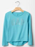 Gap Studded Logo Tee - Tumbled Turquoise