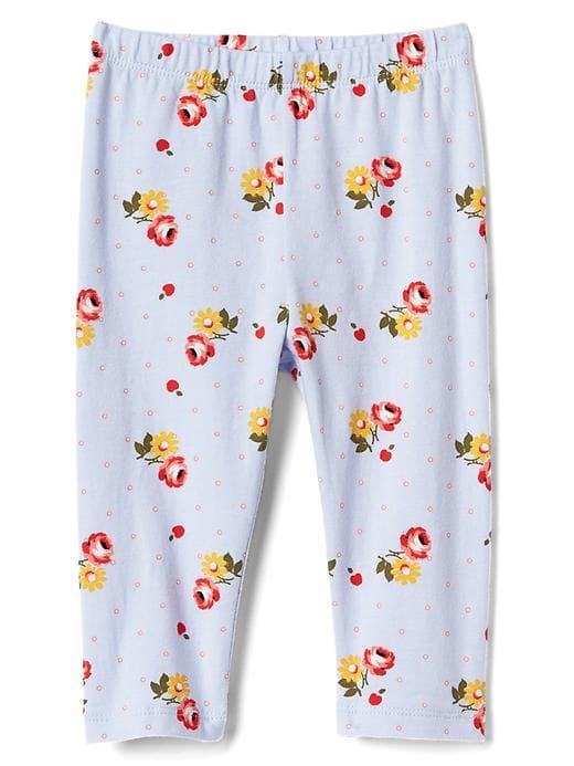 Gap Print Stretch Jersey Leggings - Serene Blue