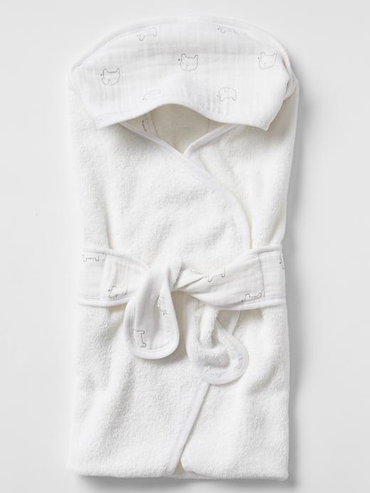 Gap Babygap X Aden + Anais Printed Bath Wrap - Gray