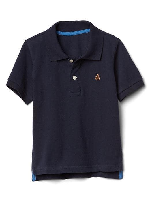 Gap Solid Pique Polo - True Indigo