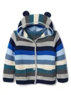 Gap Stripe Bear Garter Sweater - Blue Stripe