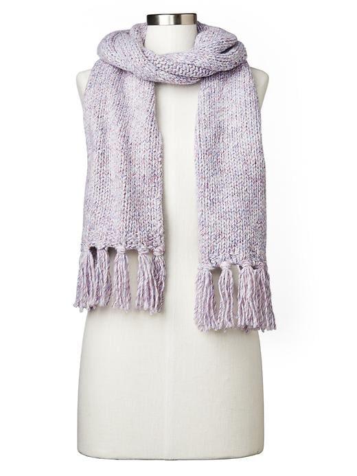 Gap Women Marled Fringe Scarf - Lavender