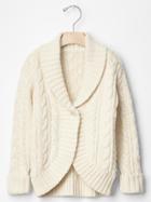 Gap Cable Knit Cocoon Cardigan - French Vanilla