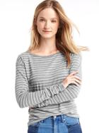 Gap Long Sleeve Stripe Tee - Gray Stripe