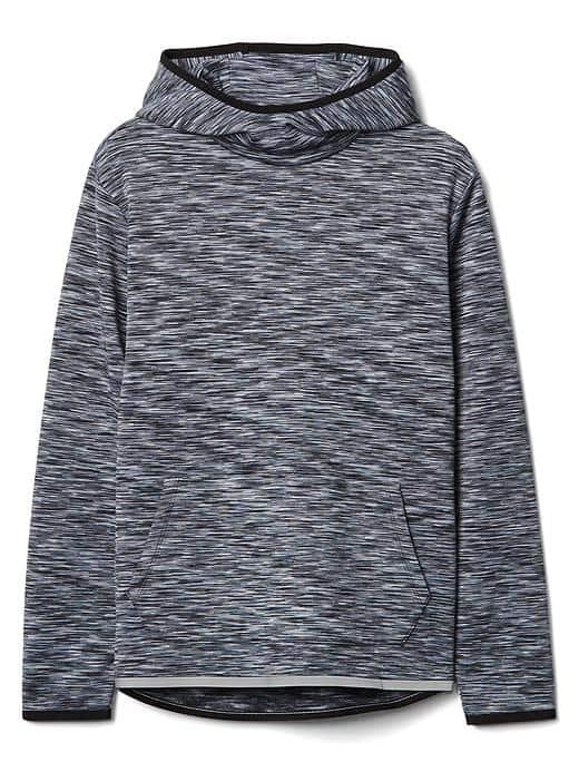 Gap Men Orbital Fleece Spacedye Pullover Hoodie - New Heather Grey