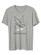 Gap Men Fight Or Flight Graphic Crewneck Tee - New Heather Grey