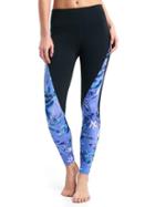 Gap Women Gapfit Blackout Gfast High Rise Botanical Print Leggings - Butterfly Botanical Purple