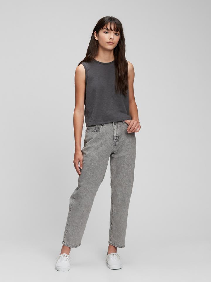 Teen Sky-high Rise Mom Jeans