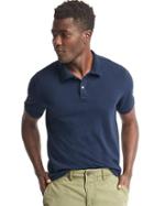Gap Solid Pique Polo - Tapestry Navy