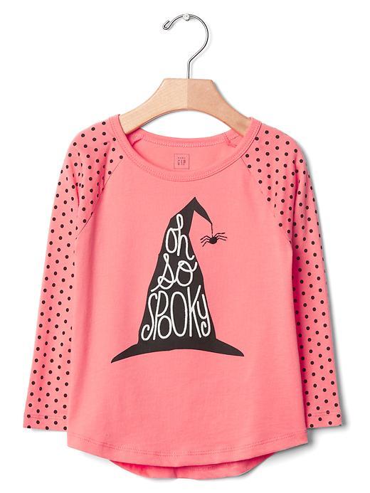 Gap Halloween Graphic Tee - Neon Coral Volt